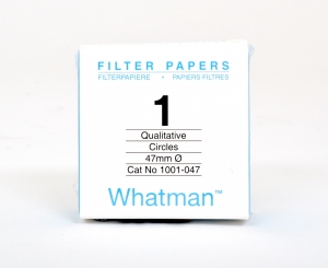 Filter paper Whatman No.1 47mm dia 11um 100 per pack