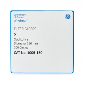 Filter paper Whatman No 5 150mm dia 2 5um 100 per pack